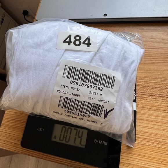 Madewell Sleeveless Crewneck Bubble Top SZ M White Pullover Lined Stretch Cotton - Picture 8 of 8